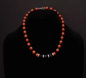 Semiprecious stone and Swarovski