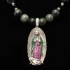 Semiprecious stone and Swarovski