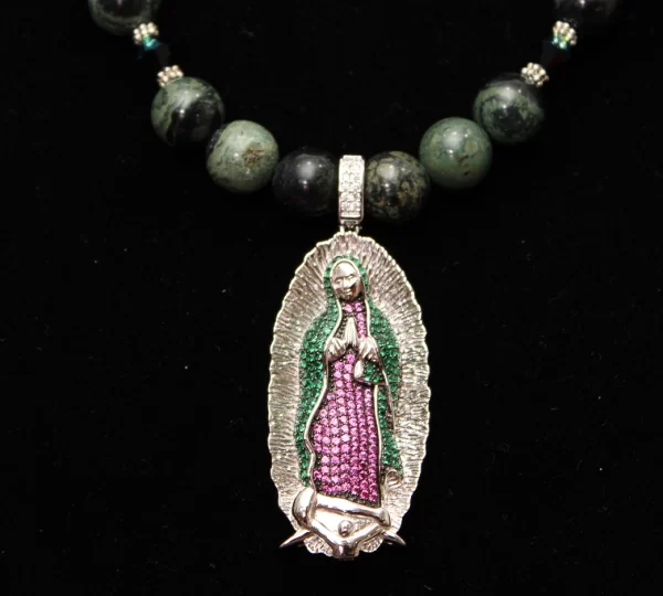 Semiprecious stone and Swarovski
