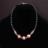 Semiprecious stone and Swarovski