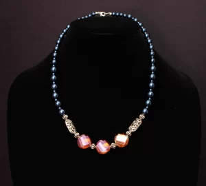 Semiprecious stone and Swarovski