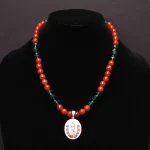 Semiprecious stone and Swarovski