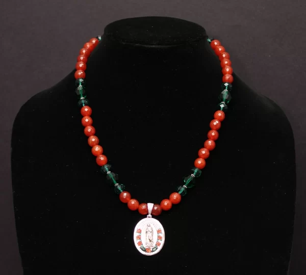 Semiprecious stone and Swarovski