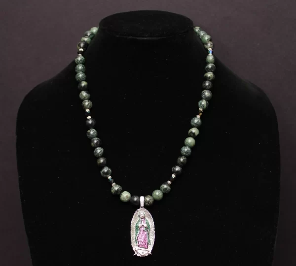 Semiprecious stone and Swarovski
