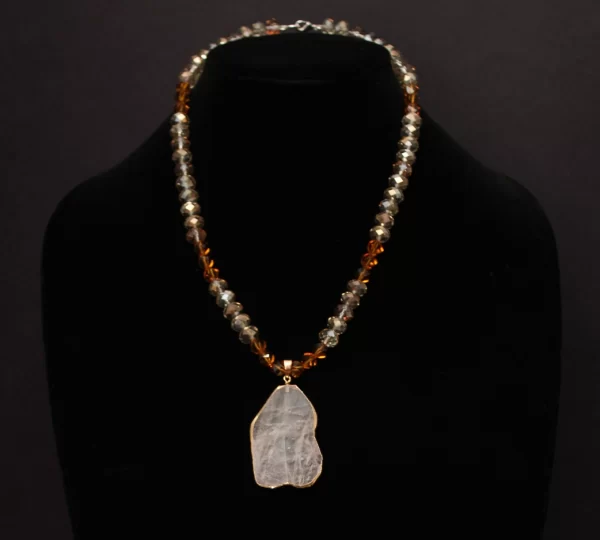 Swarovski necklace and earrings