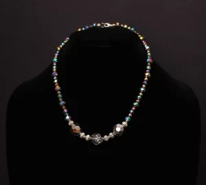 Swarovski necklace and earrings